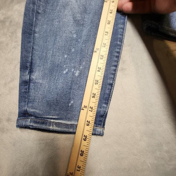 Judy Blue Jeans Womens 24W Blue Skinny Fit Distressed Ripped Stretch JB88197 - Picture 7 of 11